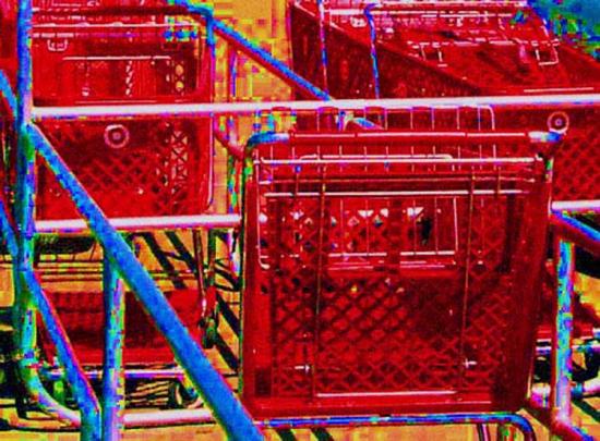 Shopping carts at Target