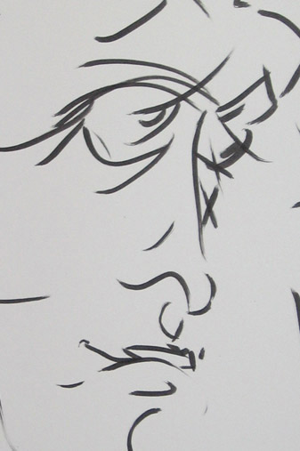 Brush and Ink Profile, detail; 2008
